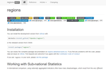 Analyze Locally, Act Globally: New regions R Package Release